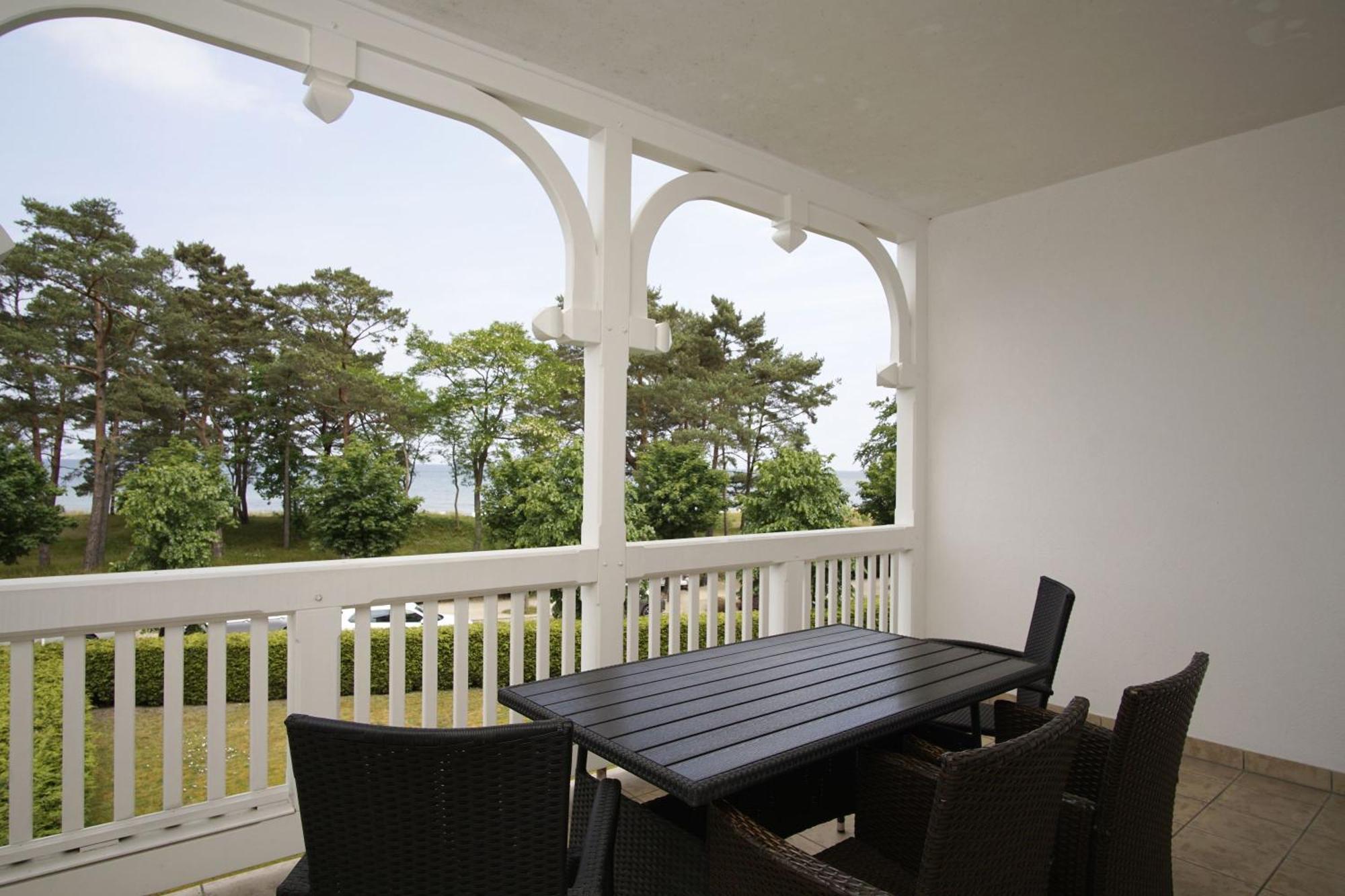 Aparthotel Ostsee Fewo 6 Balkon, Meerblick, Strand Binz Eksteriør billede