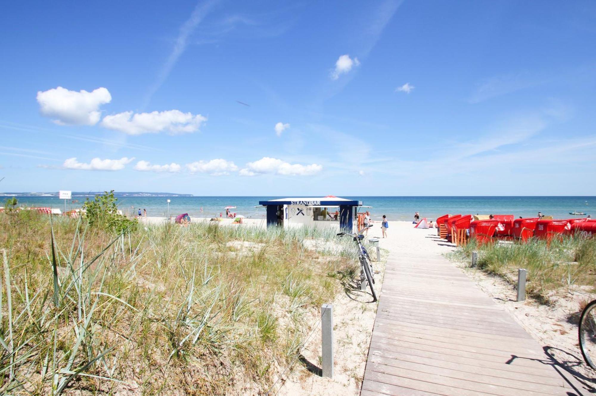 Aparthotel Ostsee Fewo 6 Balkon, Meerblick, Strand Binz Eksteriør billede