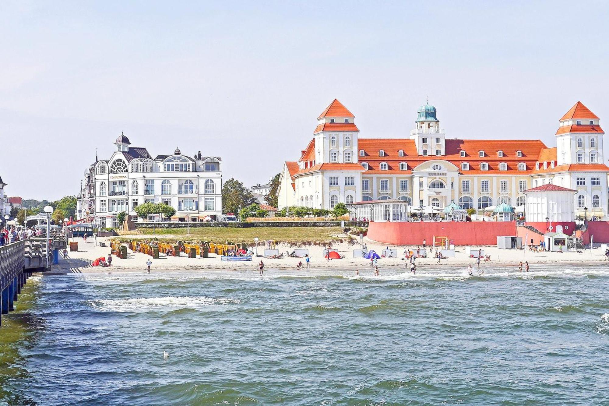 Aparthotel Ostsee Fewo 6 Balkon, Meerblick, Strand Binz Eksteriør billede